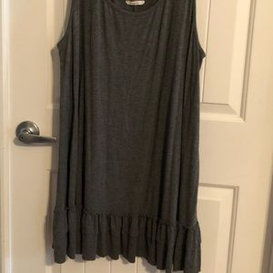 Boutique tank style ruffle tunic